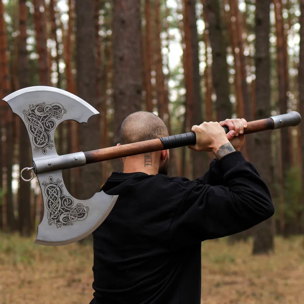 Norse Double - Edged Axe "Jotungard" (Decorative version) from AncientSmithy