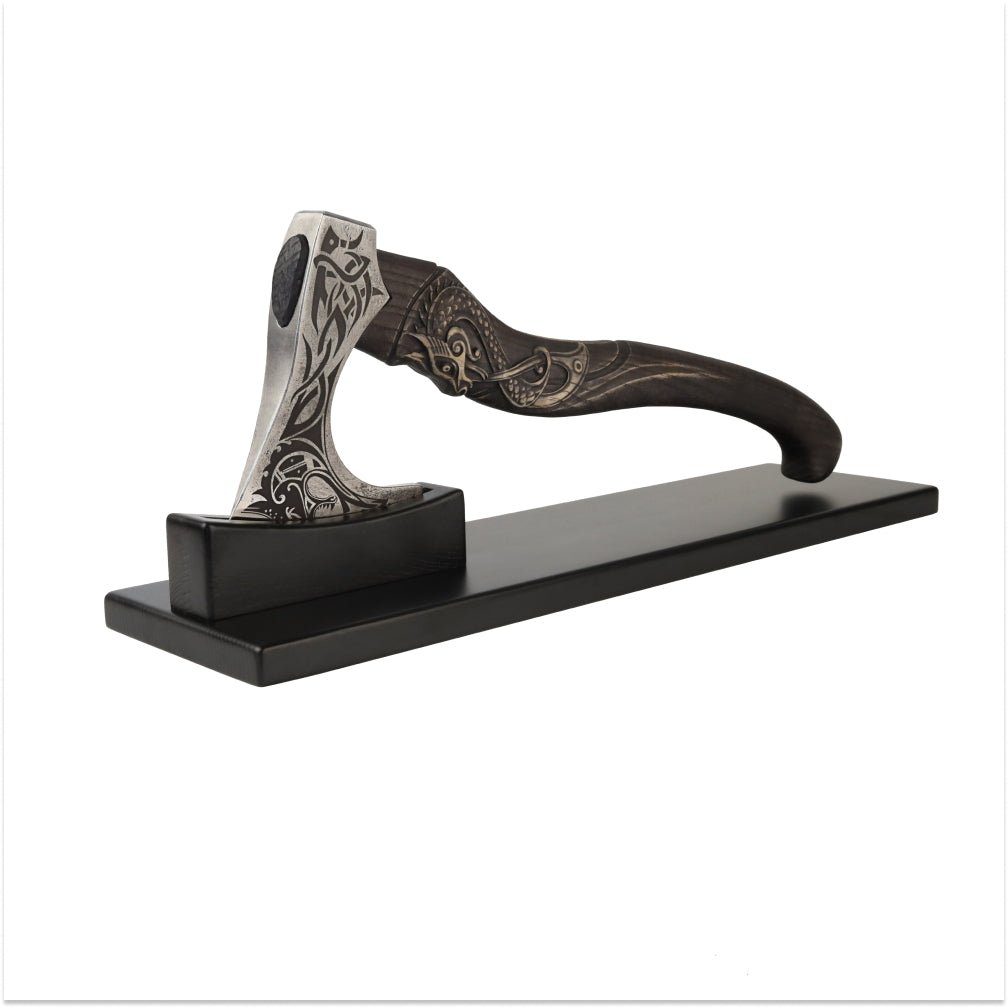 Premium Wooden Holder for Your Hatchet from AncientSmithy
