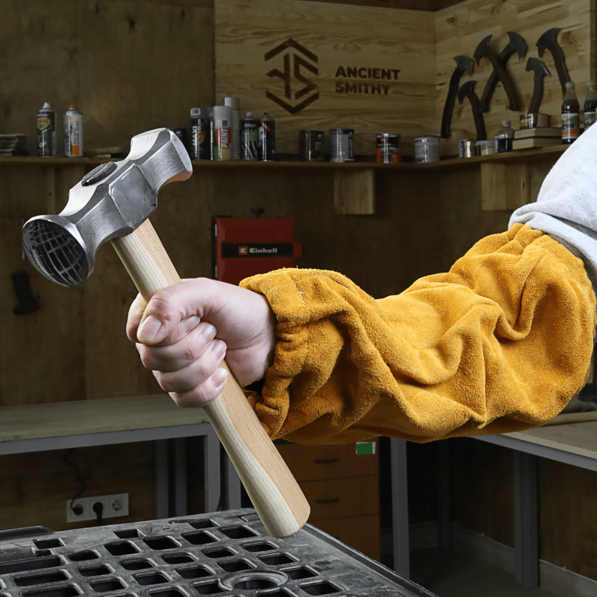 Square Circle Rounding Blacksmith Hammer from AncientSmithy