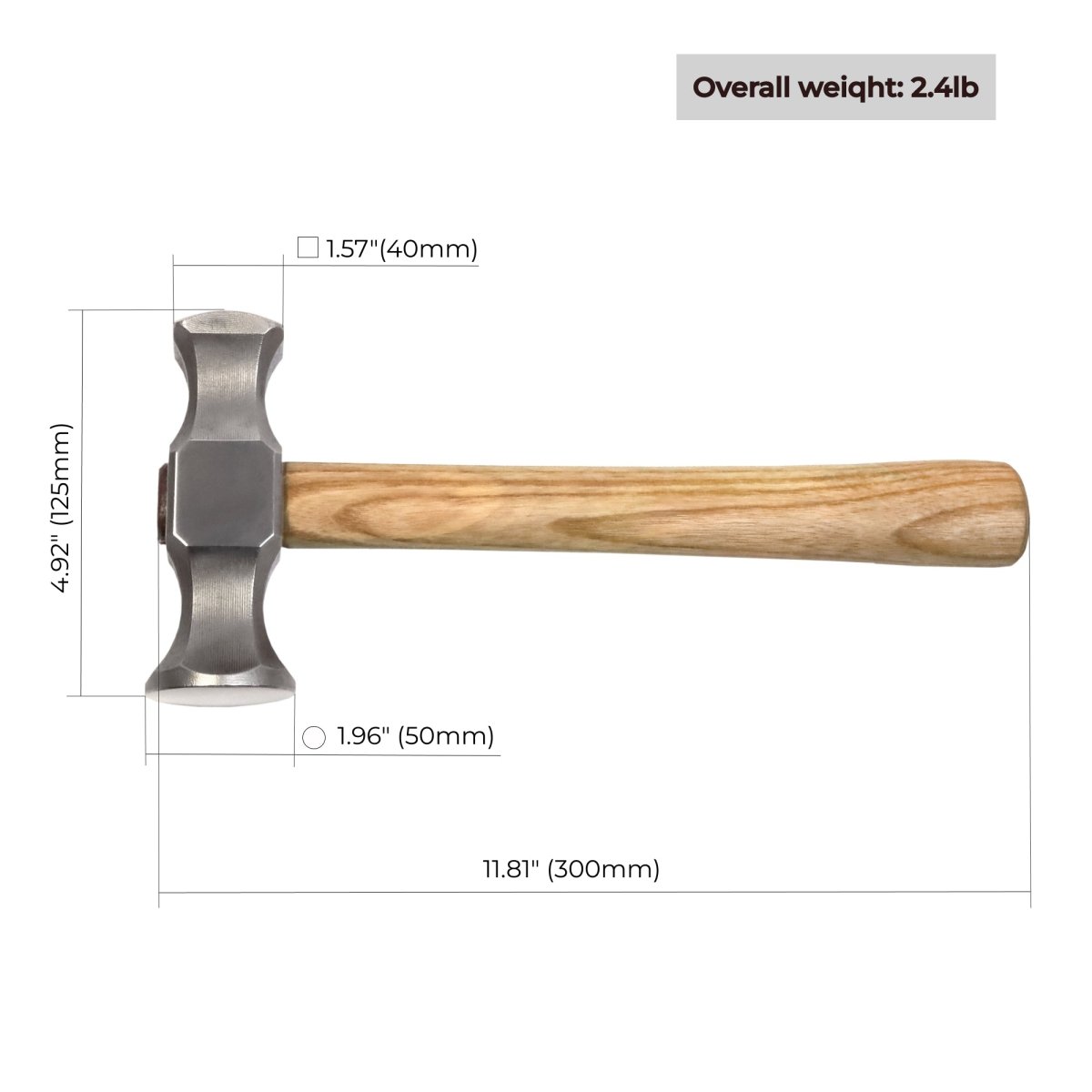 Square Circle Rounding Blacksmith Hammer from AncientSmithy