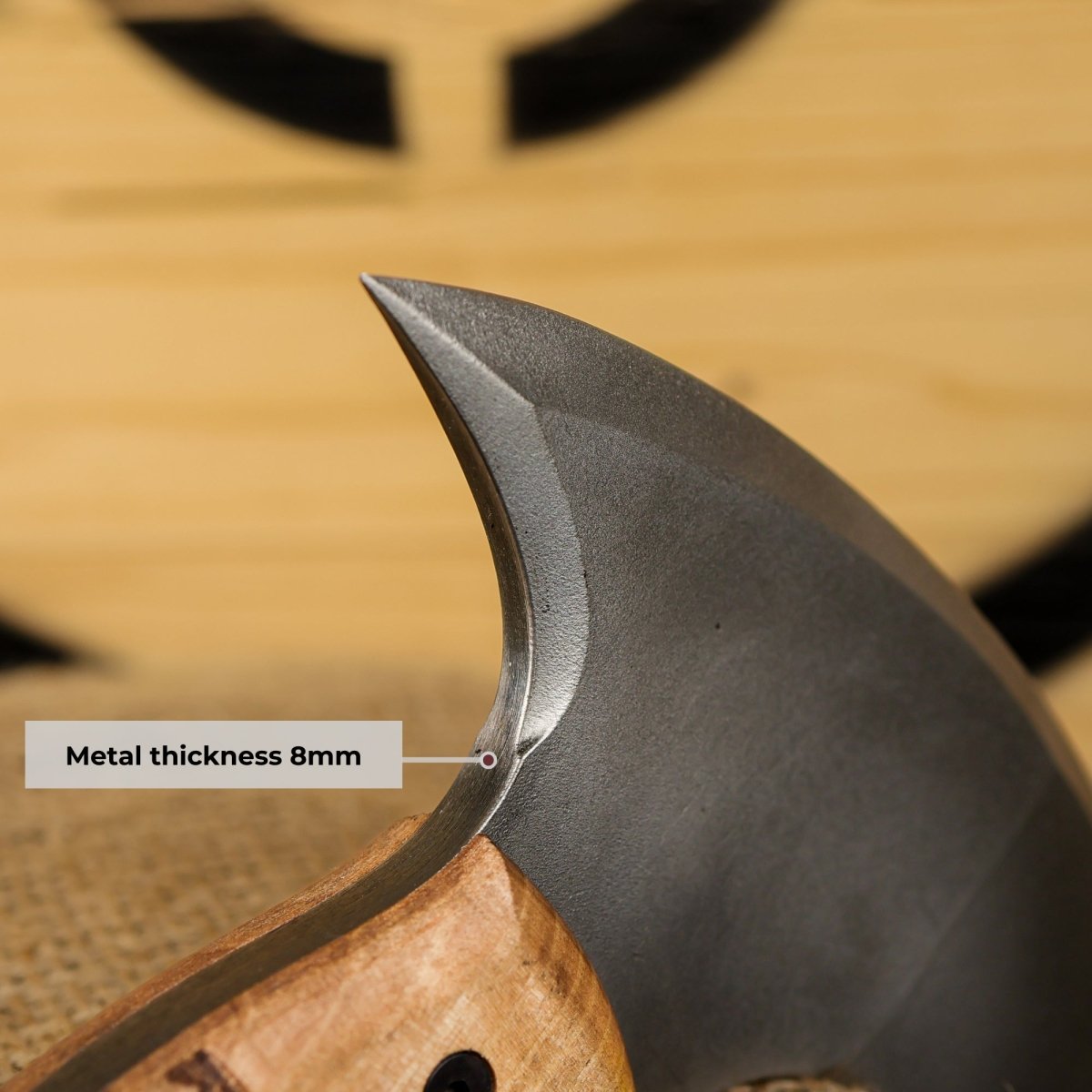 Tactical tomahawk "Sakari" with tribal engraving from AncientSmithy