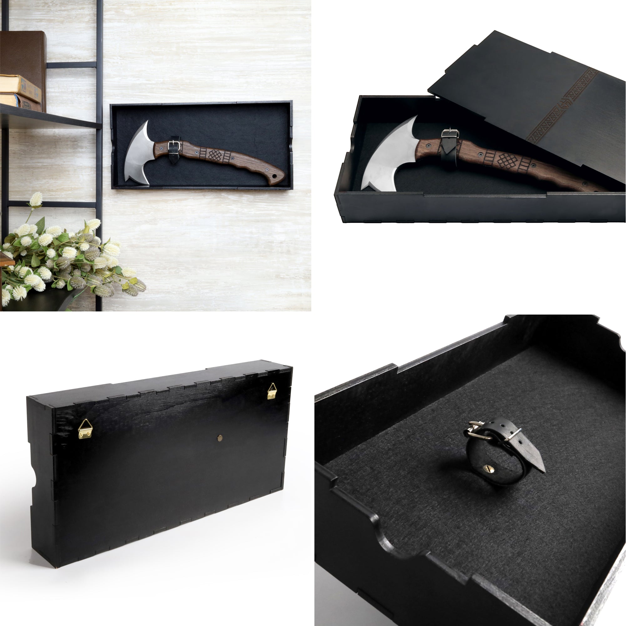 Handgefertigter Tomahawk „Takoda“ mit Gravur