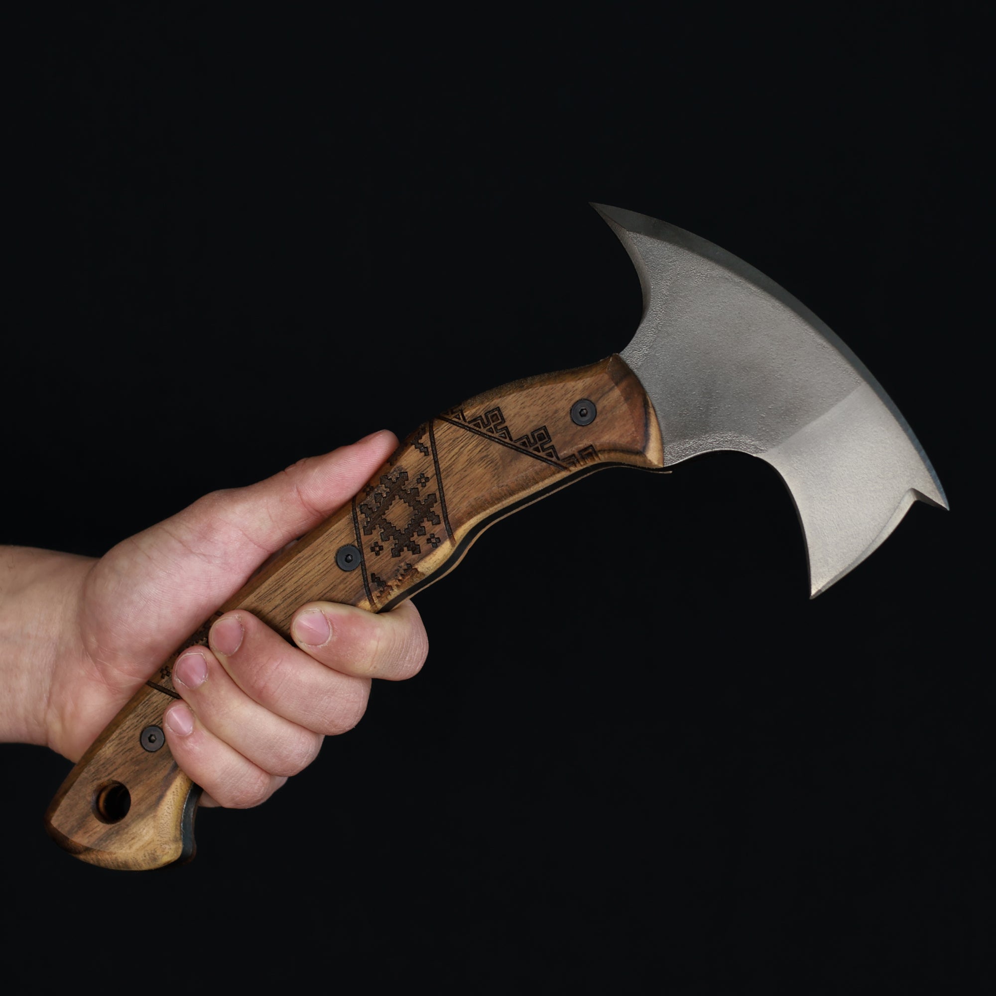 Tactical tomahawk "Perun" with Slavic engravings