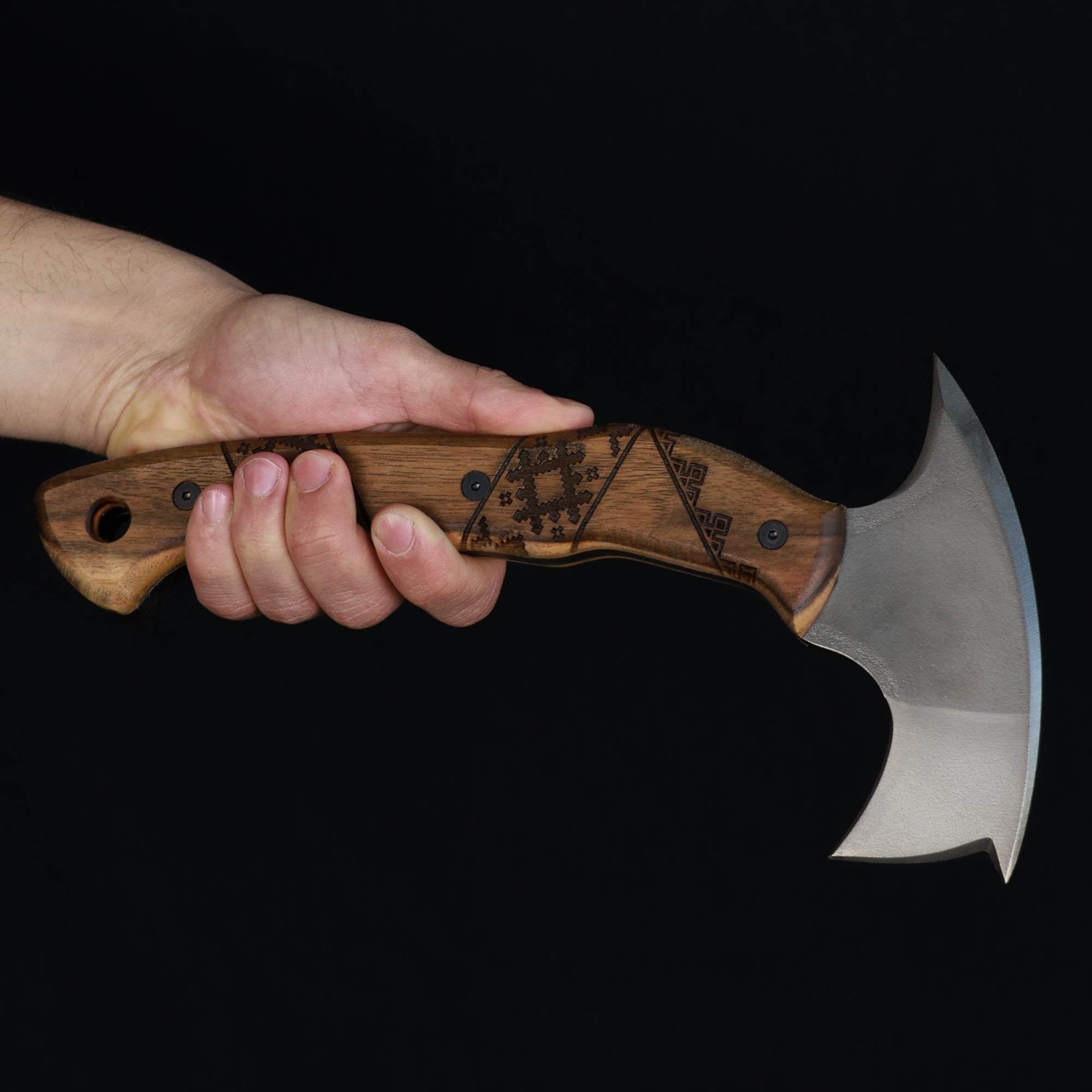 Tactical tomahawk "Perun" with Slavic engravings