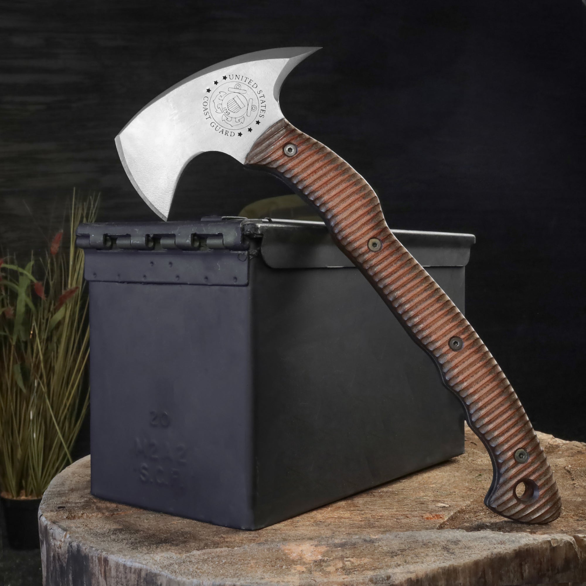 Engraved Tomahawk with Composite Handle