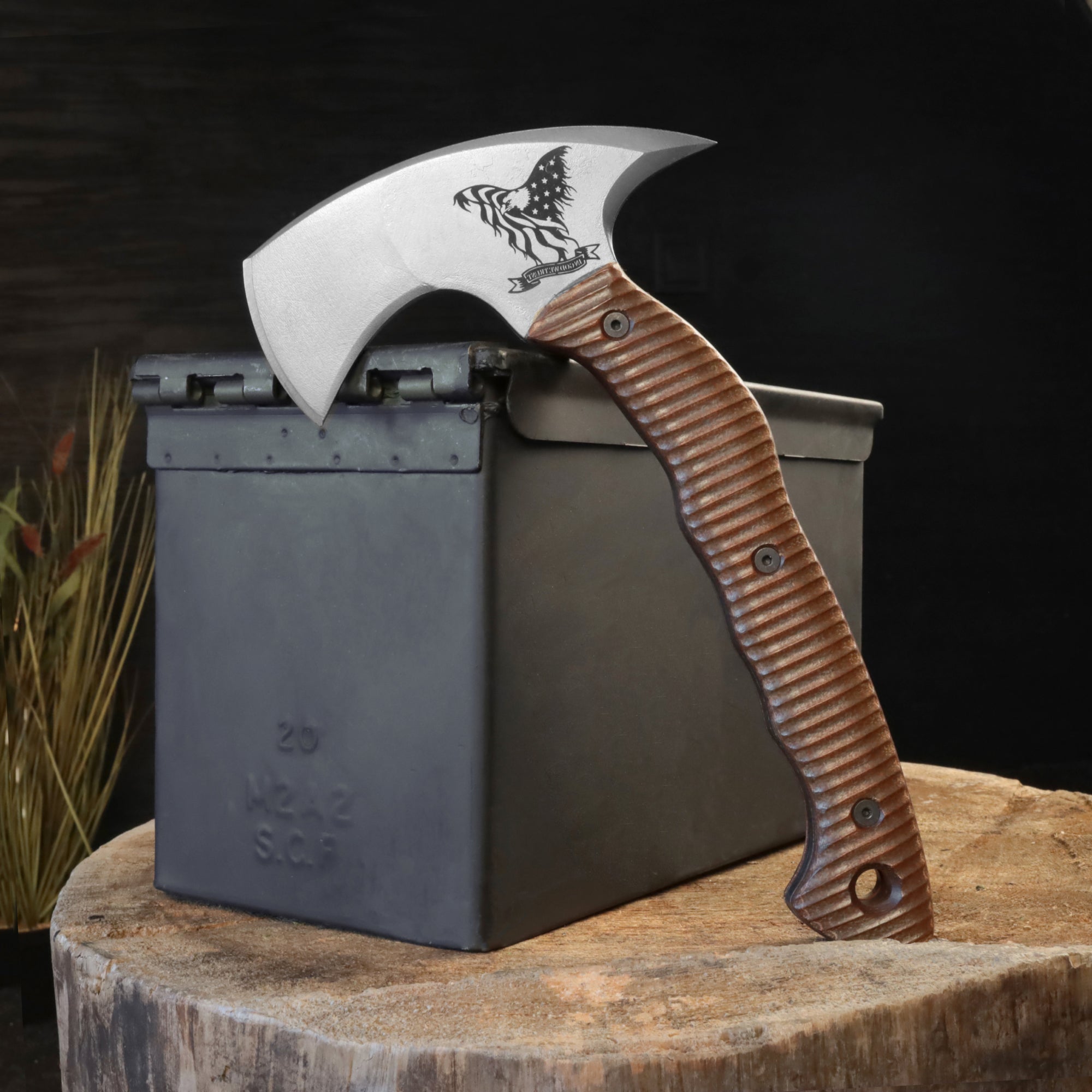 Engraved Compact Axe FINAL SALE