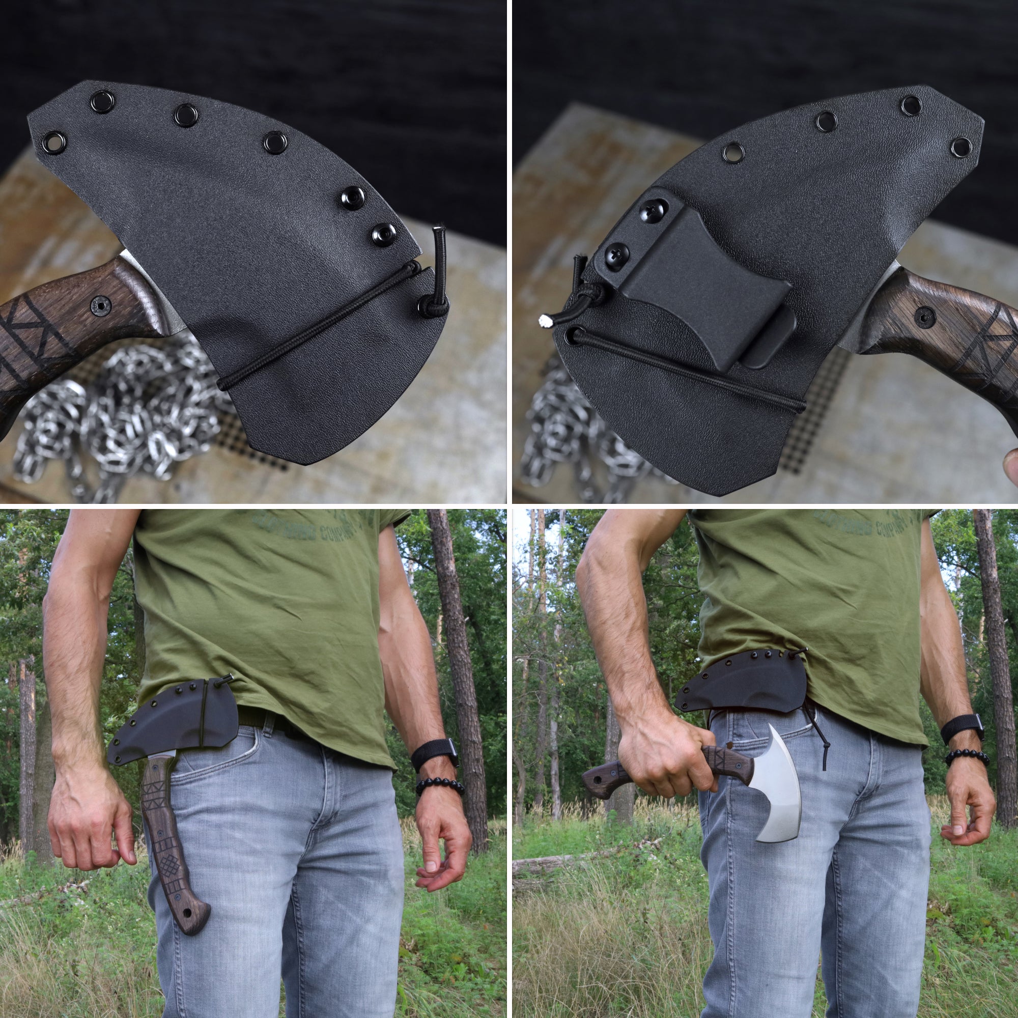 Kompakter Tomahawk „Otokan“ mit Stammesgravur