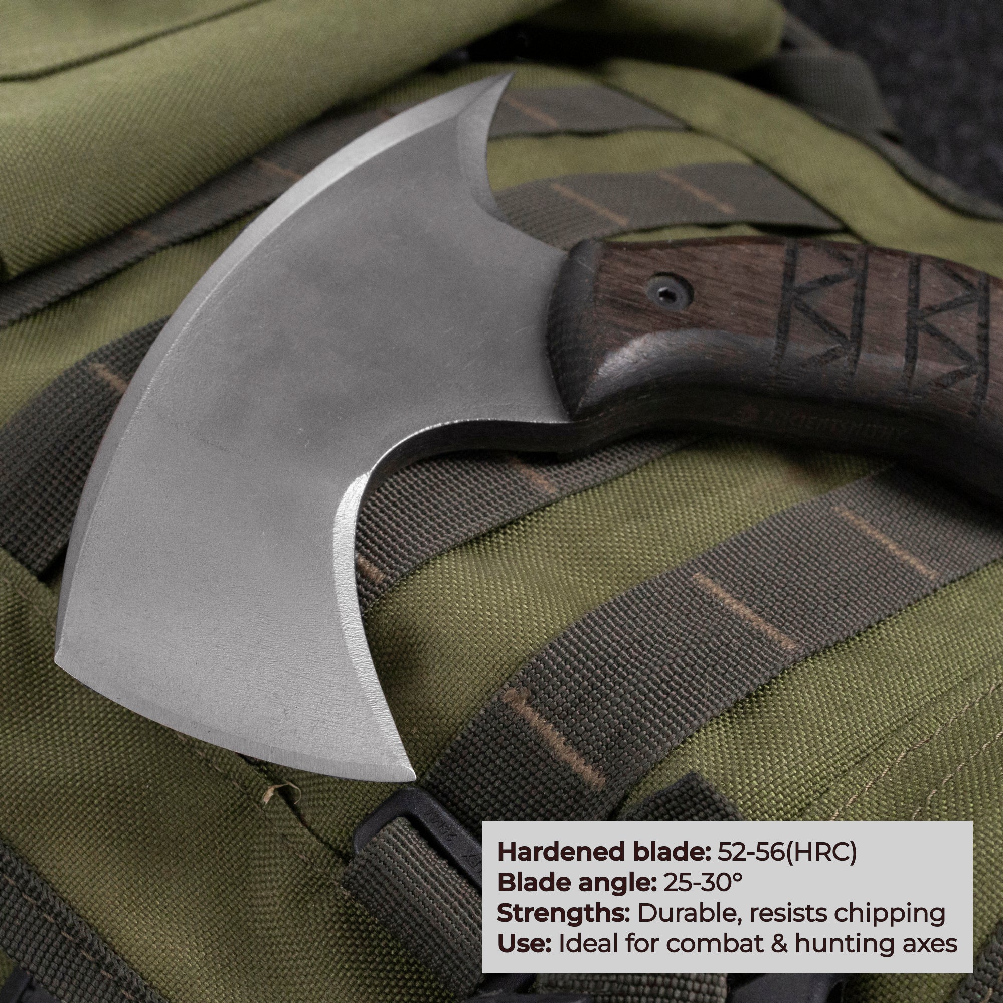 Kompakter Tomahawk „Otokan“ mit Stammesgravur