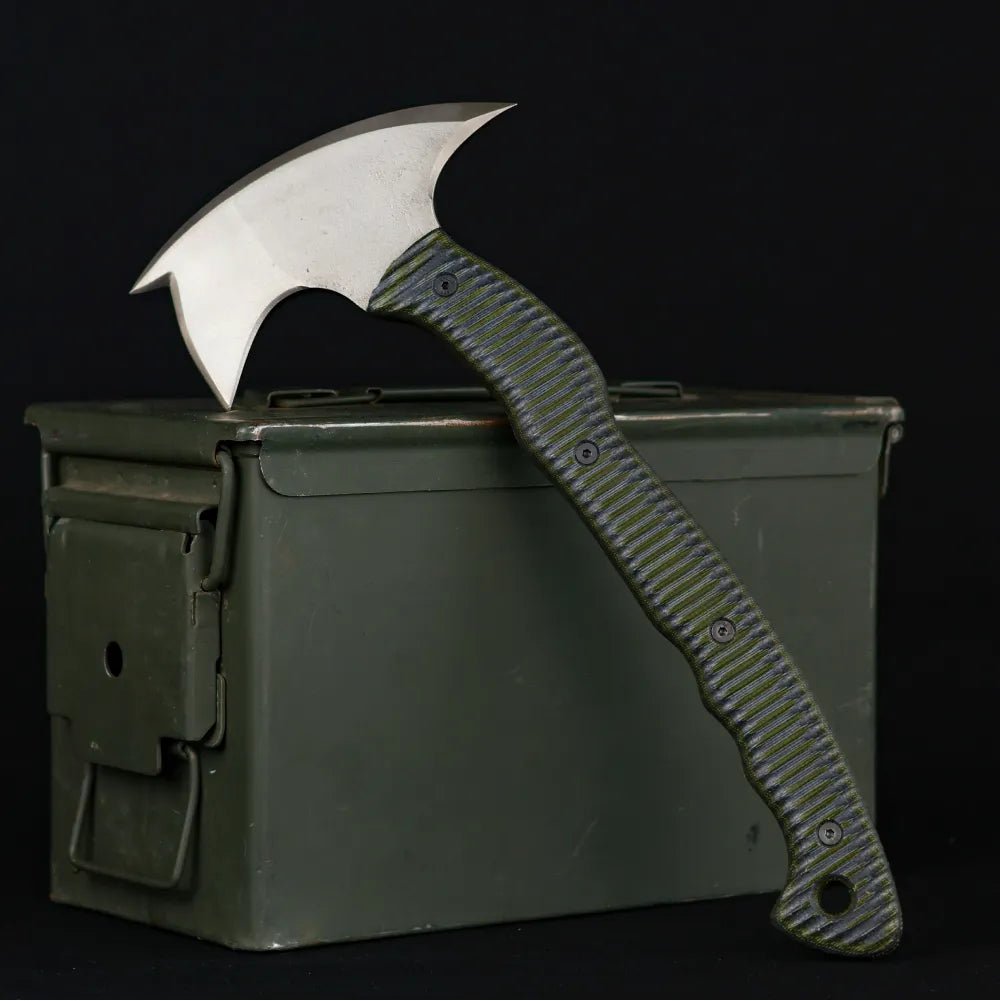 Tomahawk tactical "Alvaldi" with micarta handle from AncientSmithy