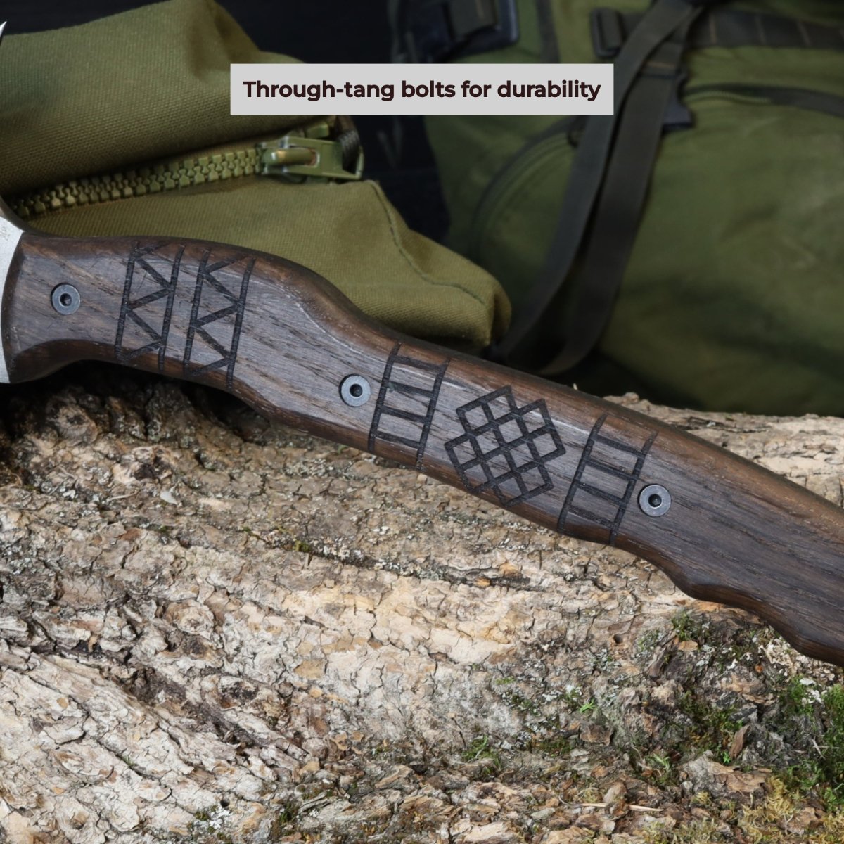 Tribal engraved tomahawk "Navaro" from AncientSmithy
