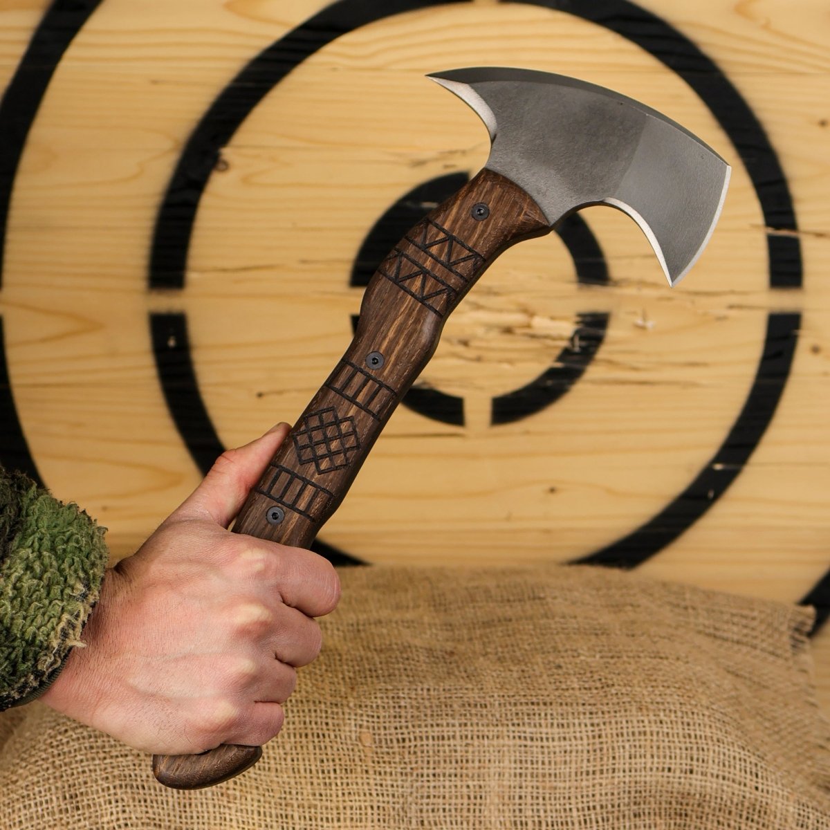 Tribal engraved tomahawk "Navaro" from AncientSmithy