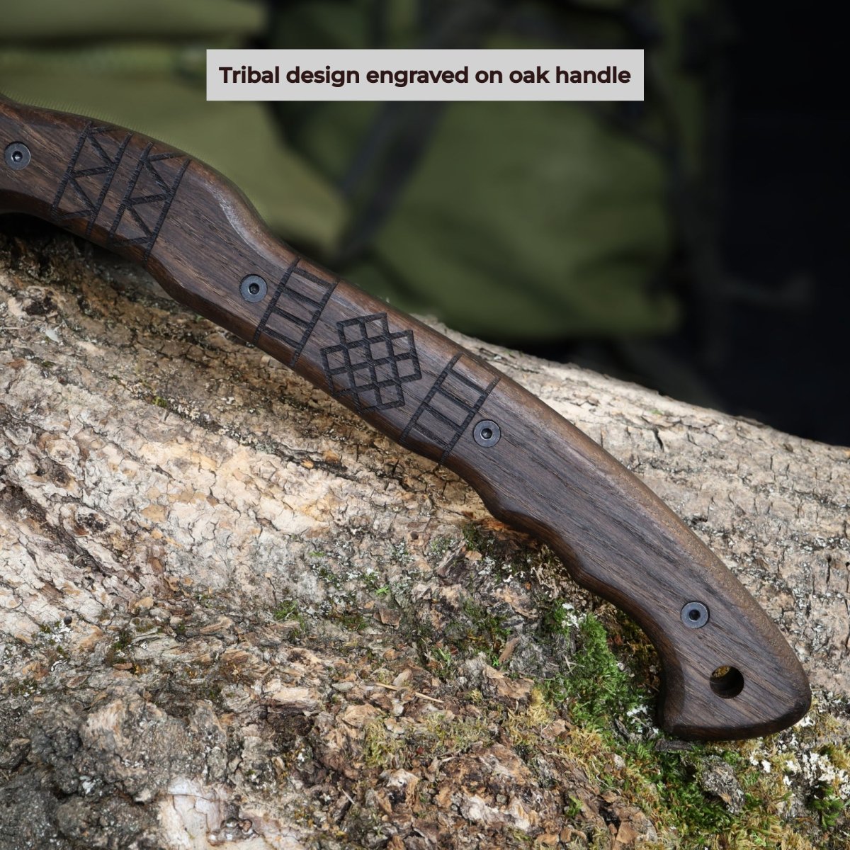 Tribal engraved tomahawk "Navaro" from AncientSmithy