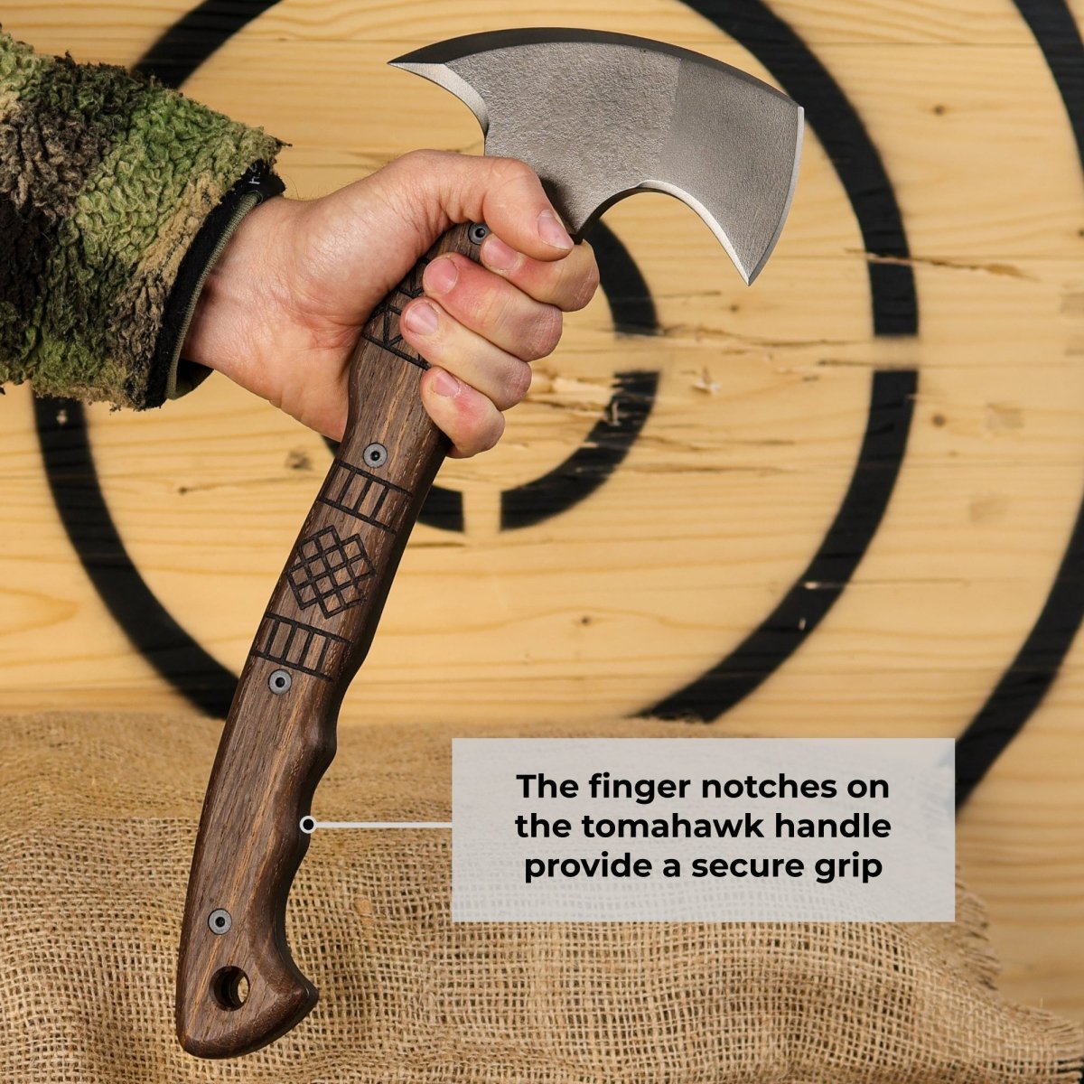 Tribal engraved tomahawk "Navaro" from AncientSmithy