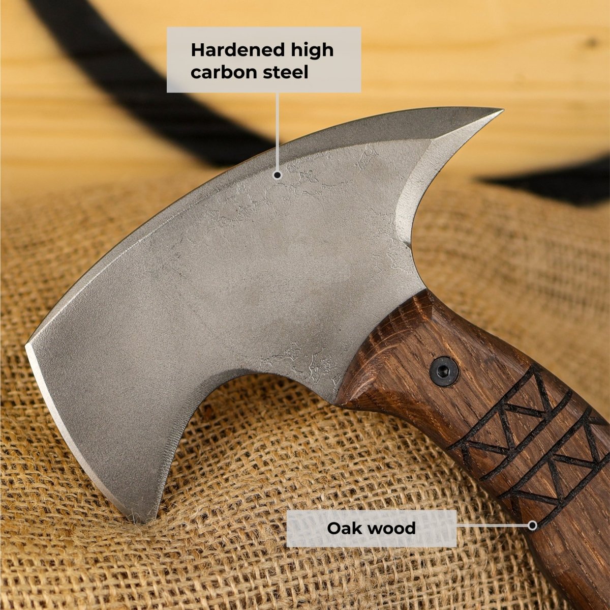 Tribal engraved tomahawk "Navaro" from AncientSmithy