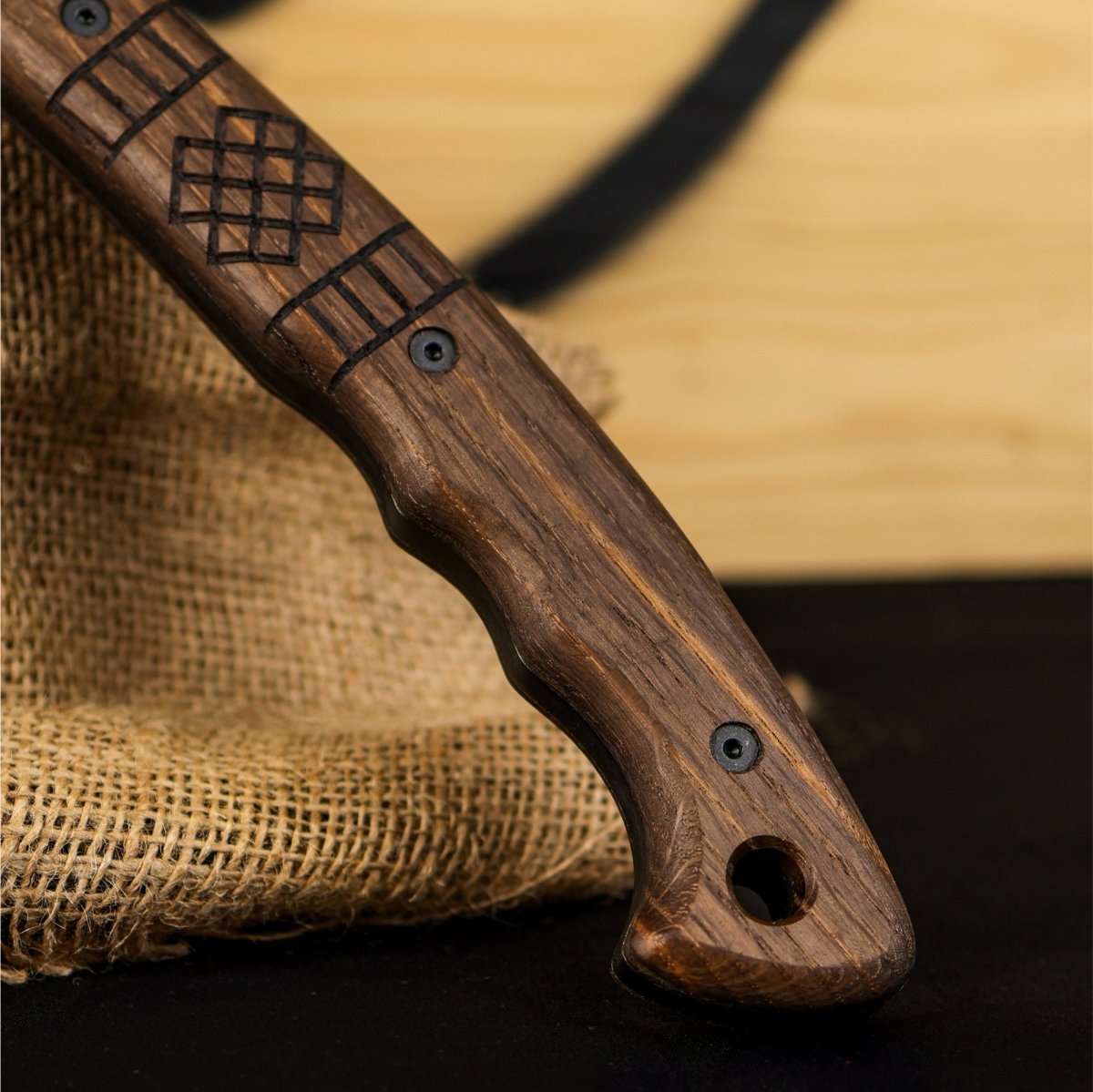 Tribal engraved tomahawk "Navaro" from AncientSmithy