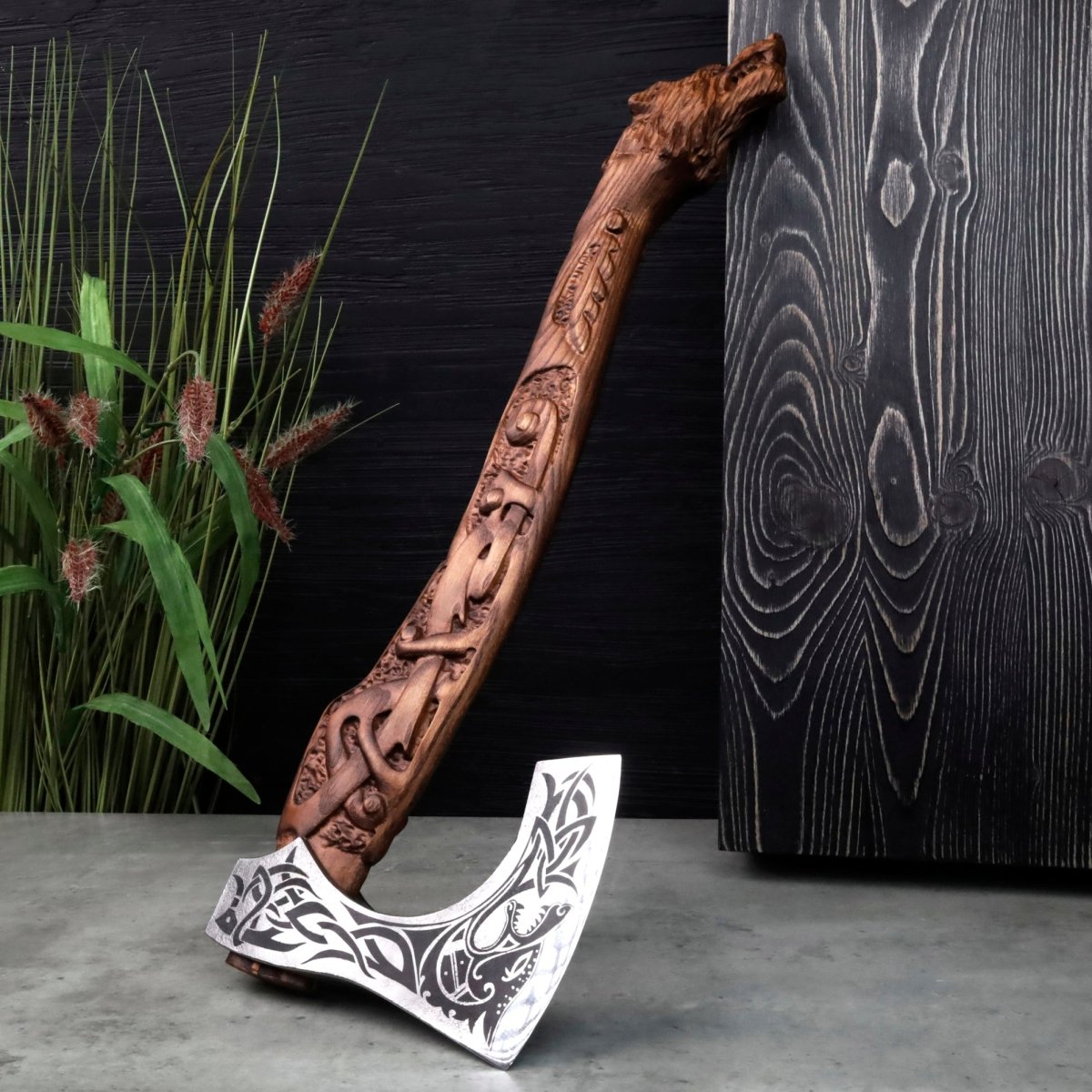 Viking axe handmade Ulfhednar Warriors from AncientSmithy