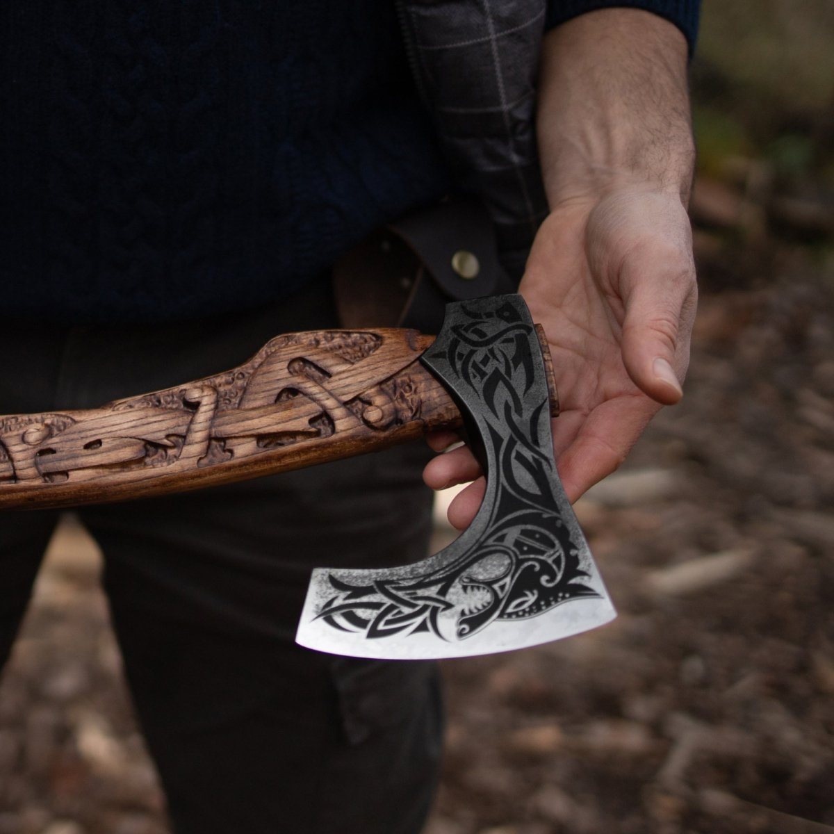 Viking axe handmade Ulfhednar Warriors from AncientSmithy