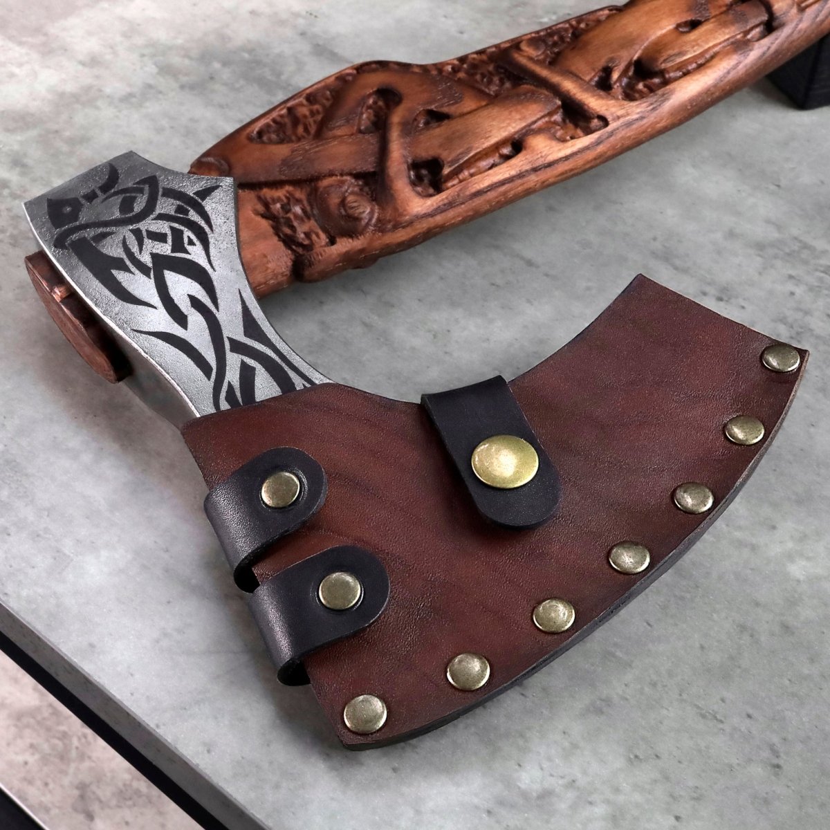 Viking axe handmade Ulfhednar Warriors from AncientSmithy