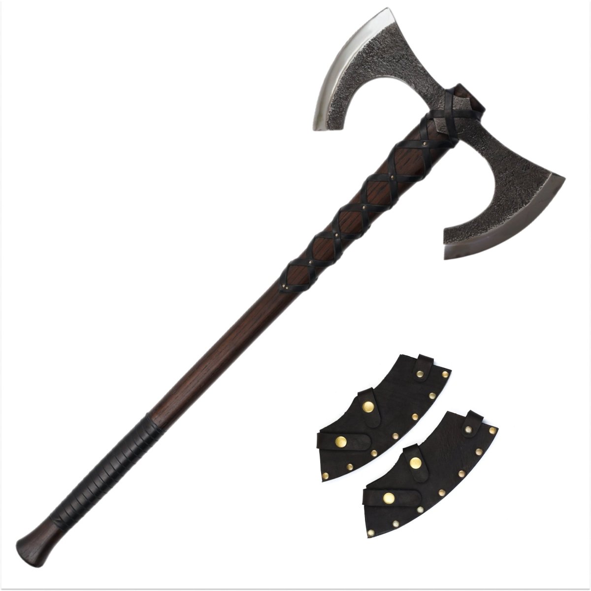 Viking Double - Edged Axe "Havamal" from AncientSmithy