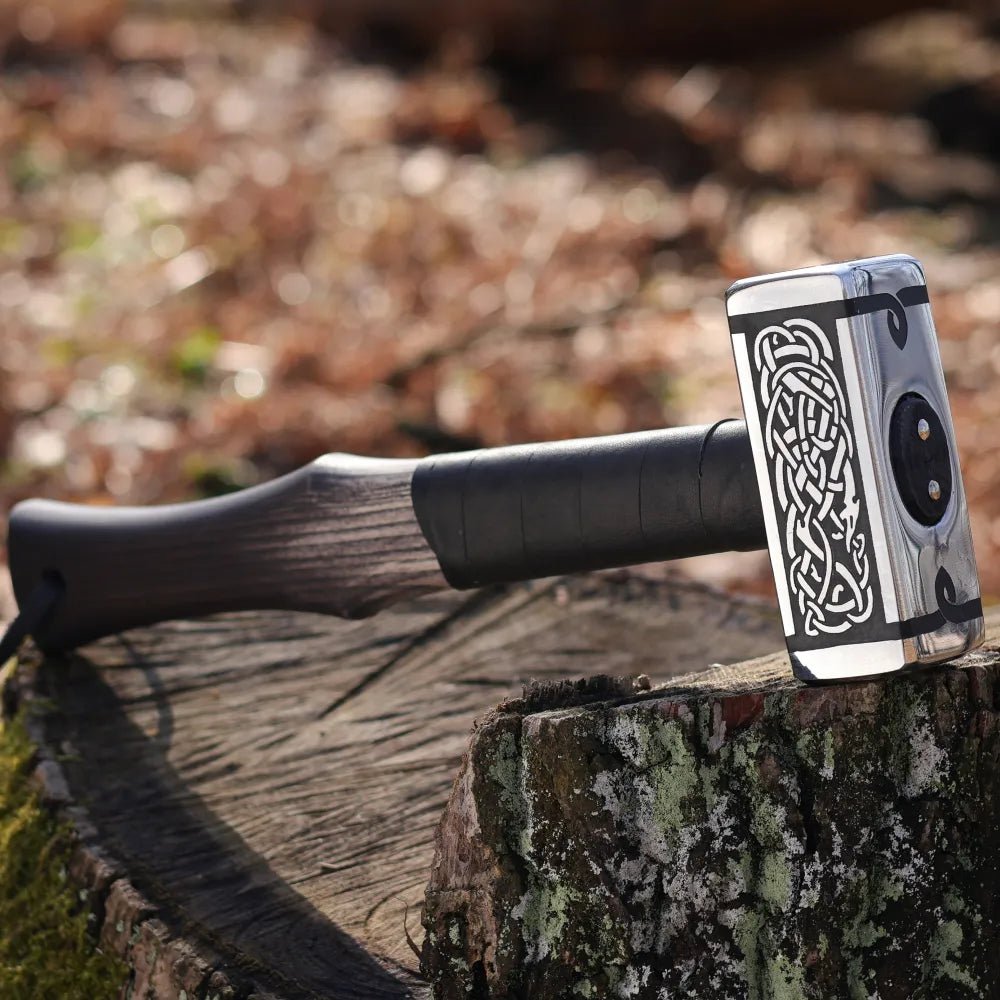 Viking hammer with Celtic knots from AncientSmithy