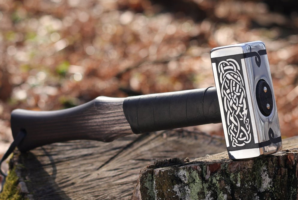 Viking hammer with Celtic knots from AncientSmithy
