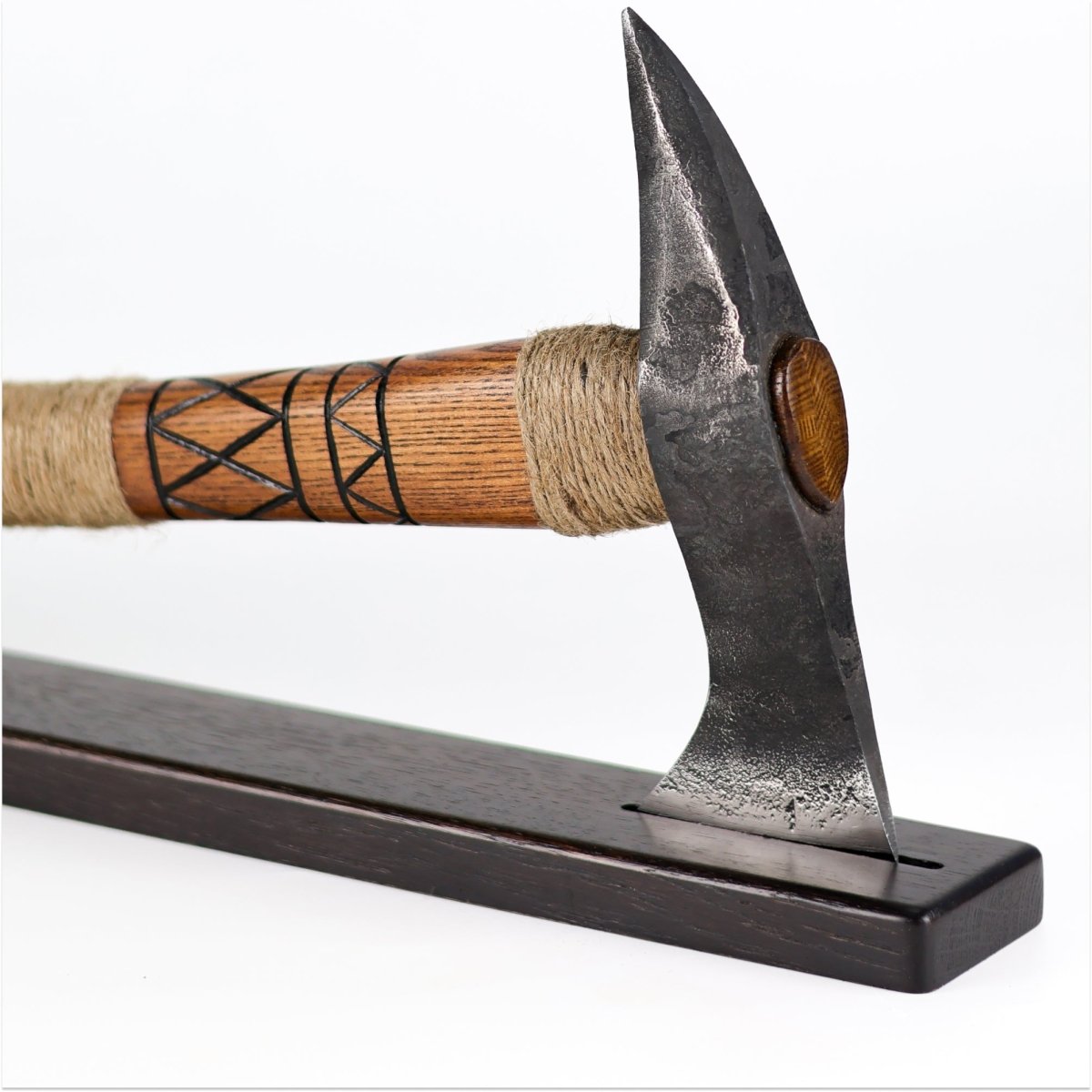 Wooden display for tomahawk from AncientSmithy