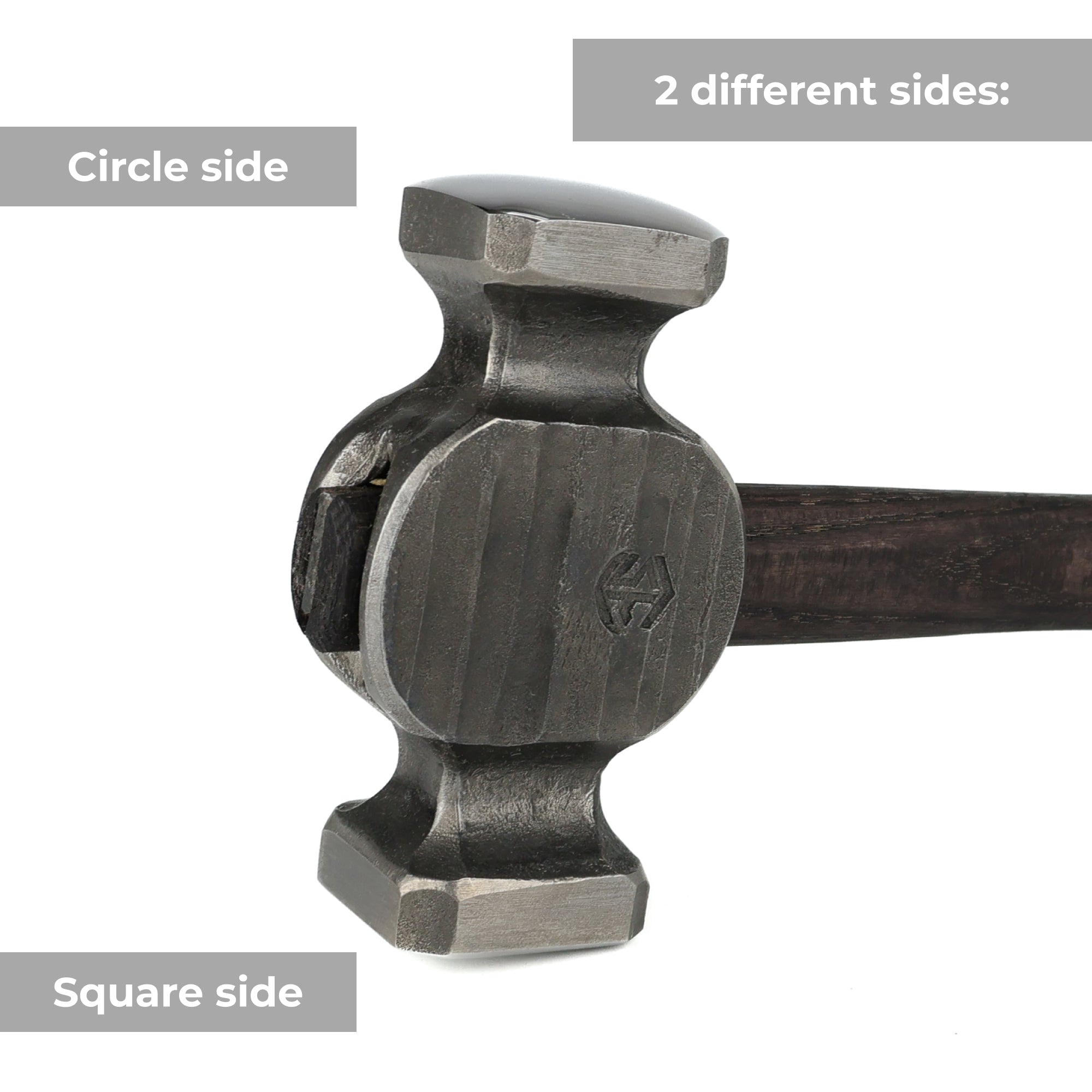 Square Circle Rounding Hammer for blacksmithing
