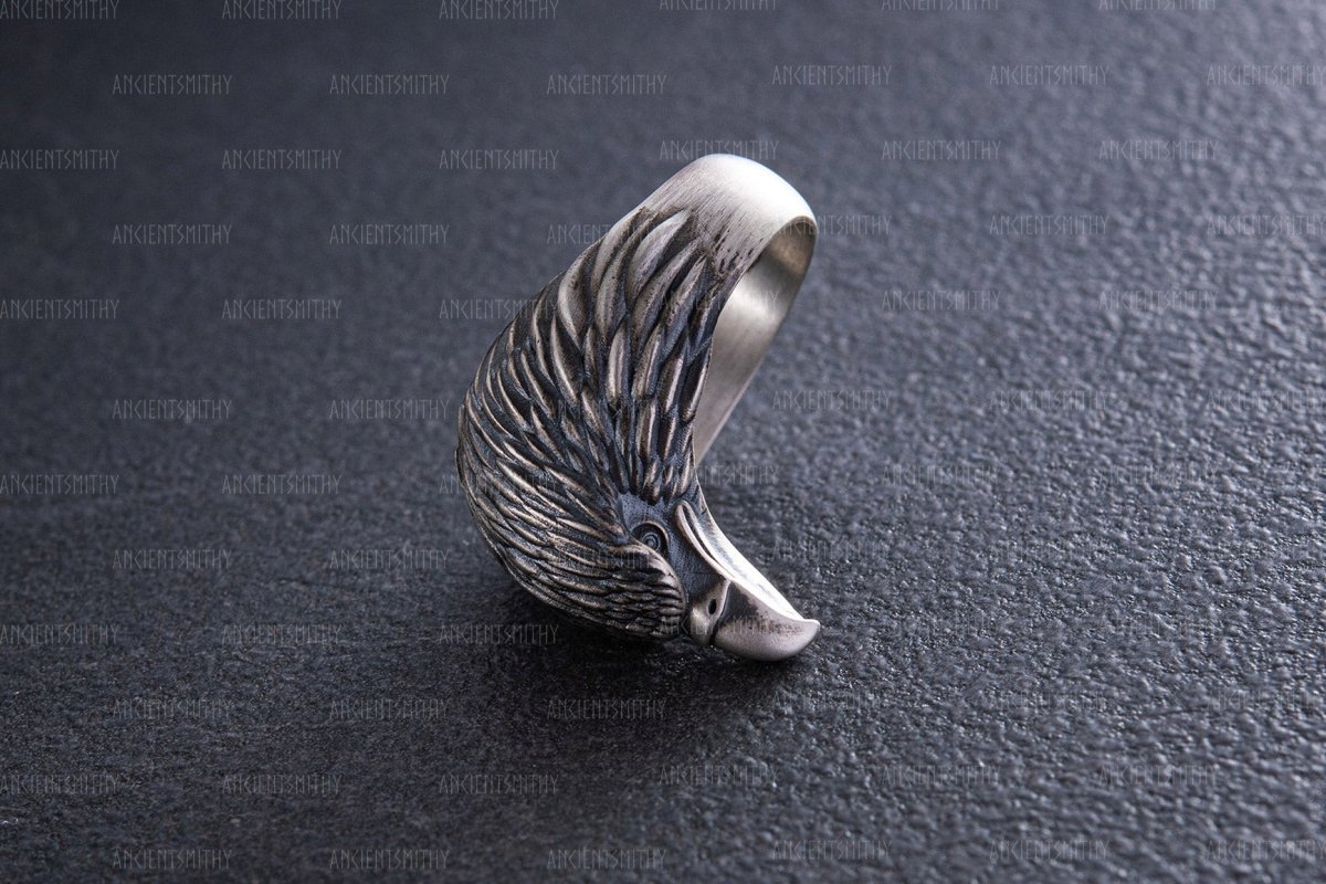 American Eagle Sterling Silver Ring from AncientSmithy