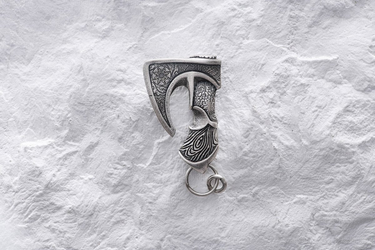 Celtic Axe Silver Pendant "Neit " from AncientSmithy