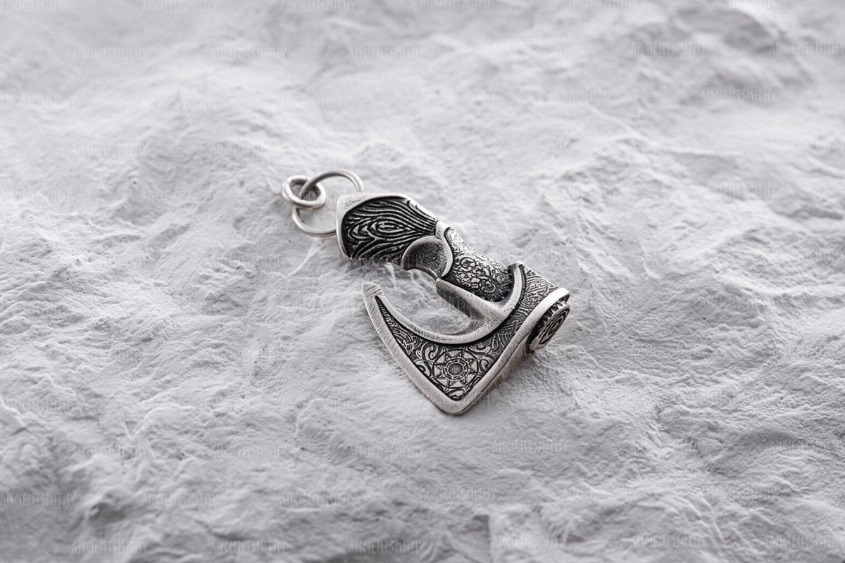 Celtic Axe Silver Pendant "Neit " from AncientSmithy