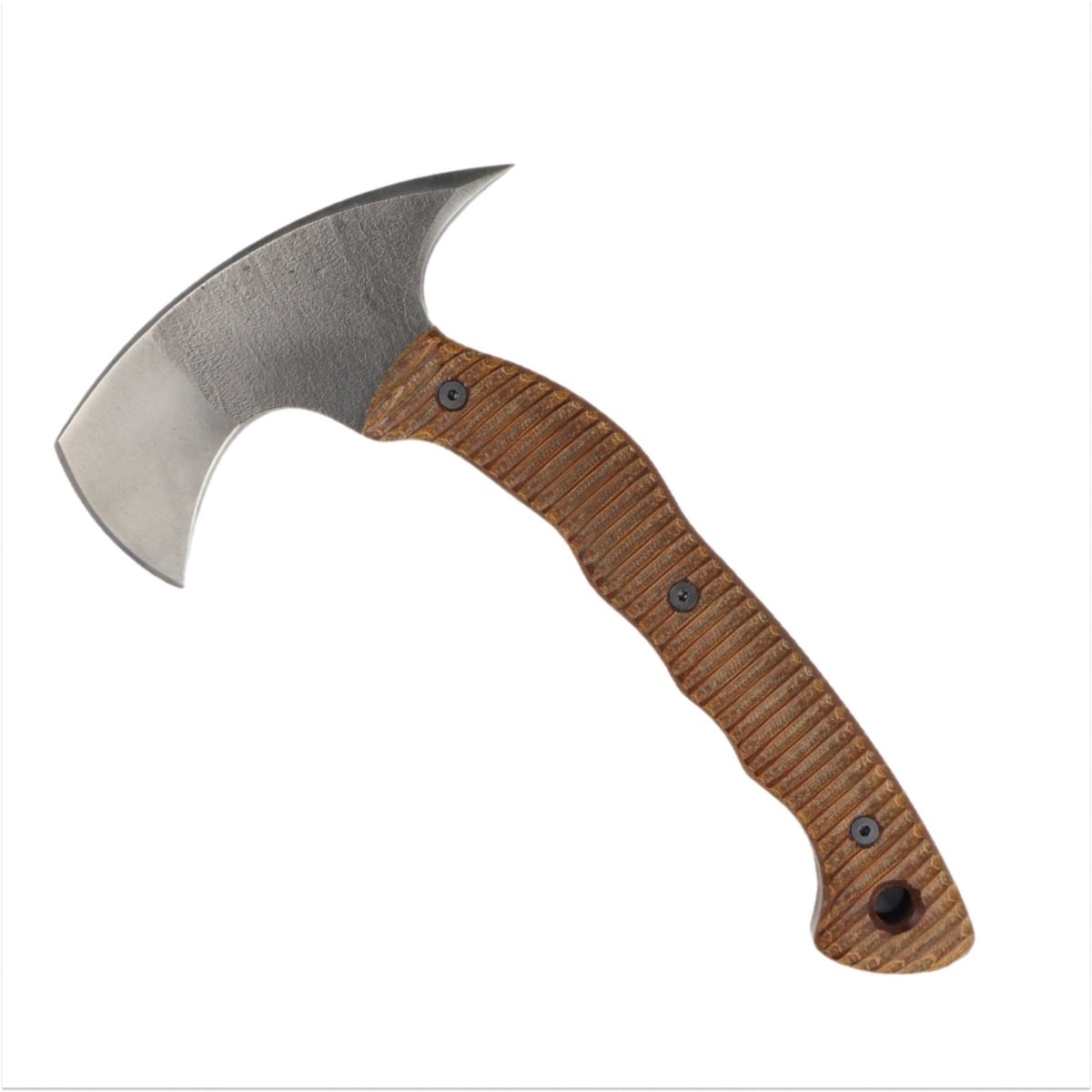 Compact tactical tomahawk with blade and polymer composit handle from AncientSmithy