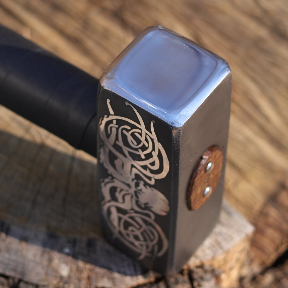 Handmade viking hammer "Kraken" 4.18lb from AncientSmithy