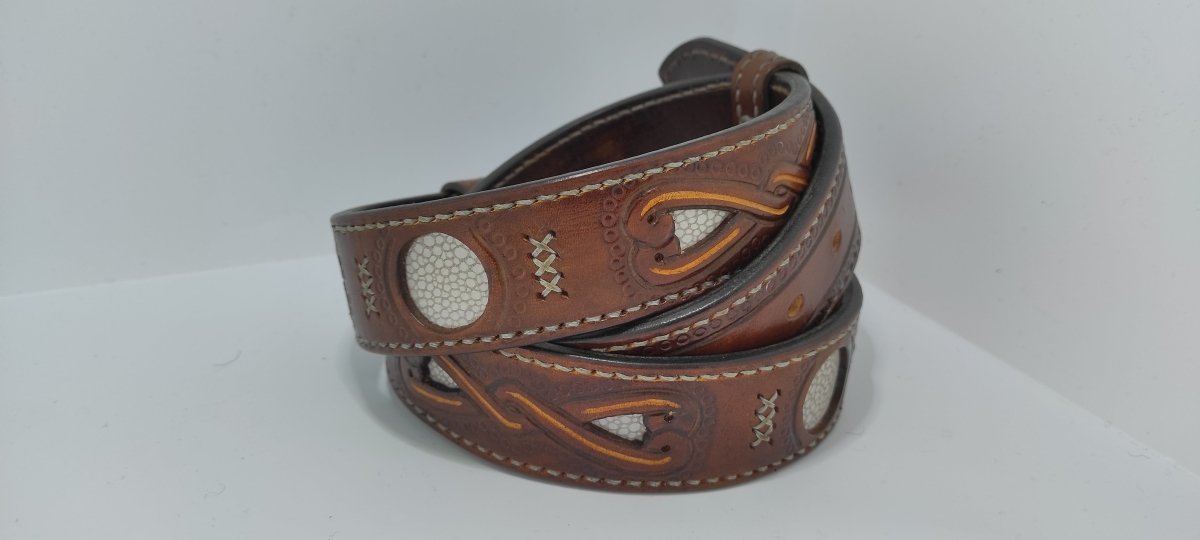 Handmade Viking-Style Belts "Mixcoatl" - Unique, Stylish, and Durable from AncientSmithy