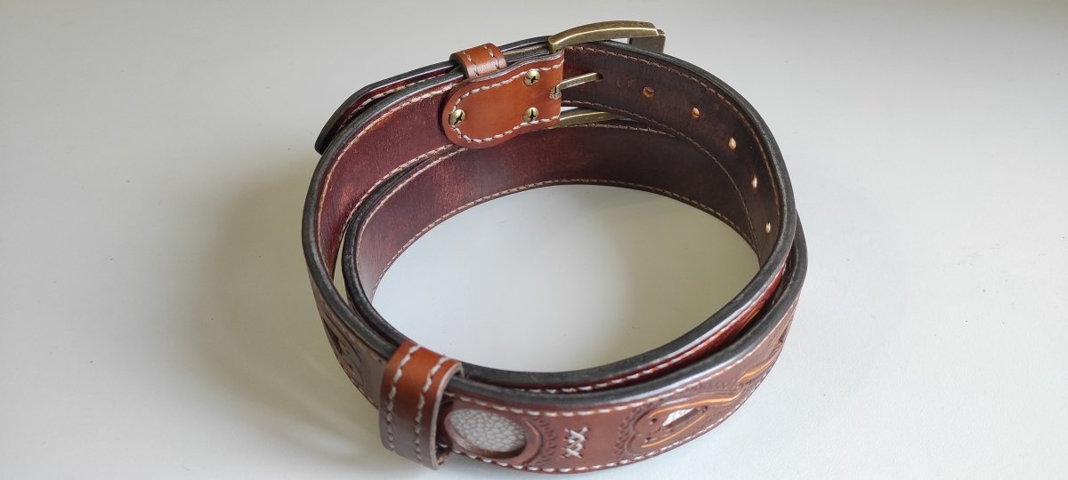 Handmade Viking-Style Belts "Mixcoatl" - Unique, Stylish, and Durable from AncientSmithy
