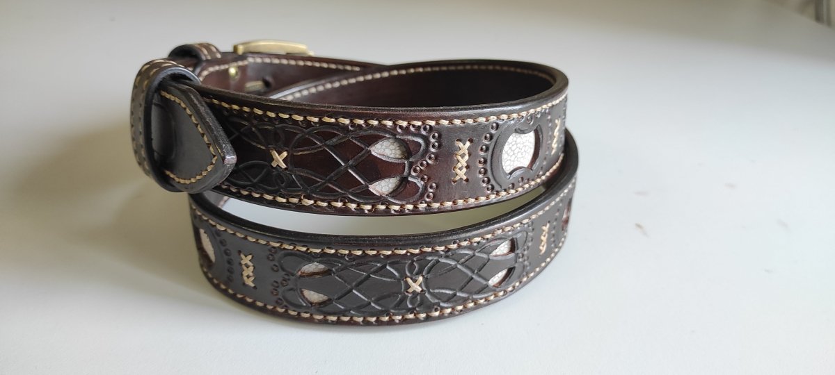Lether Belt for Mens "Baldur" from AncientSmithy