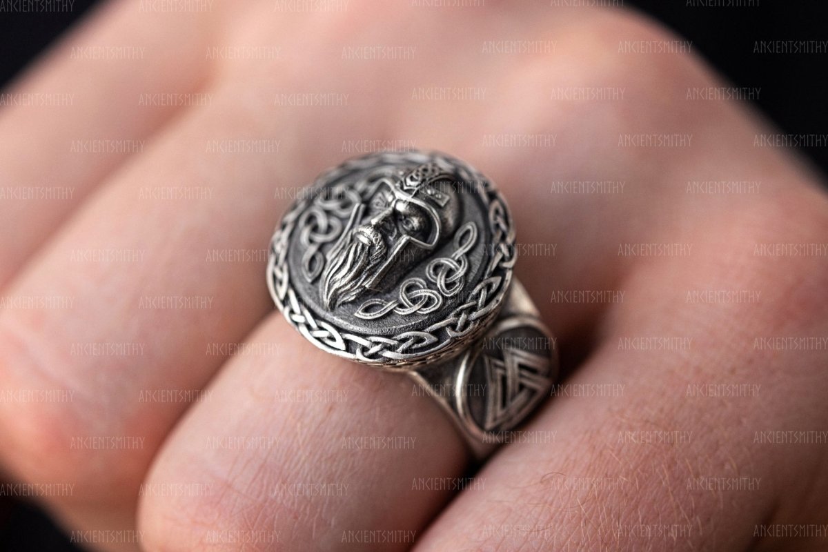 Nordic Ring for Men " Odin" from AncientSmithy