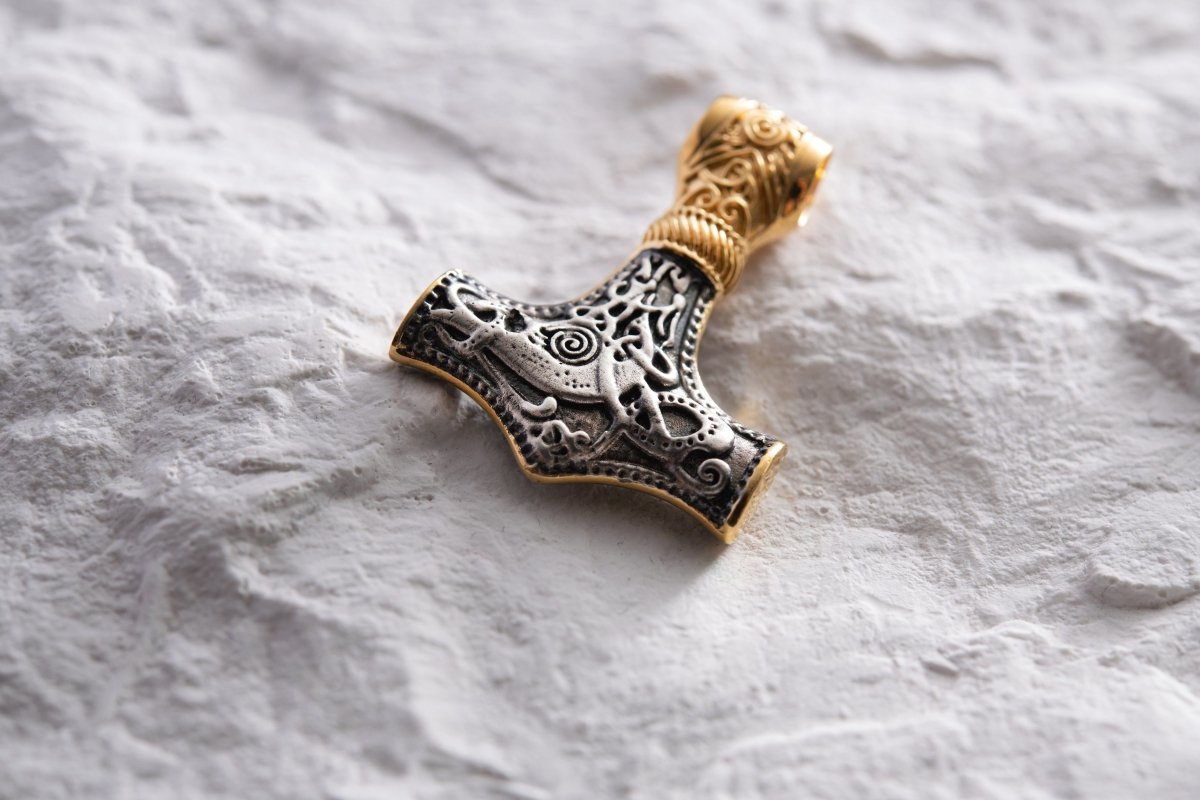 Norse Mythology Thor Hammer Siver Pendant from AncientSmithy