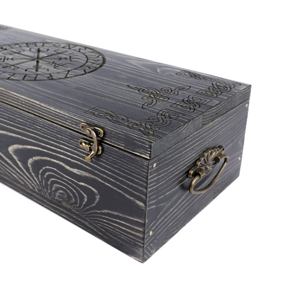 Runic wooden box for big hammer from AncientSmithy