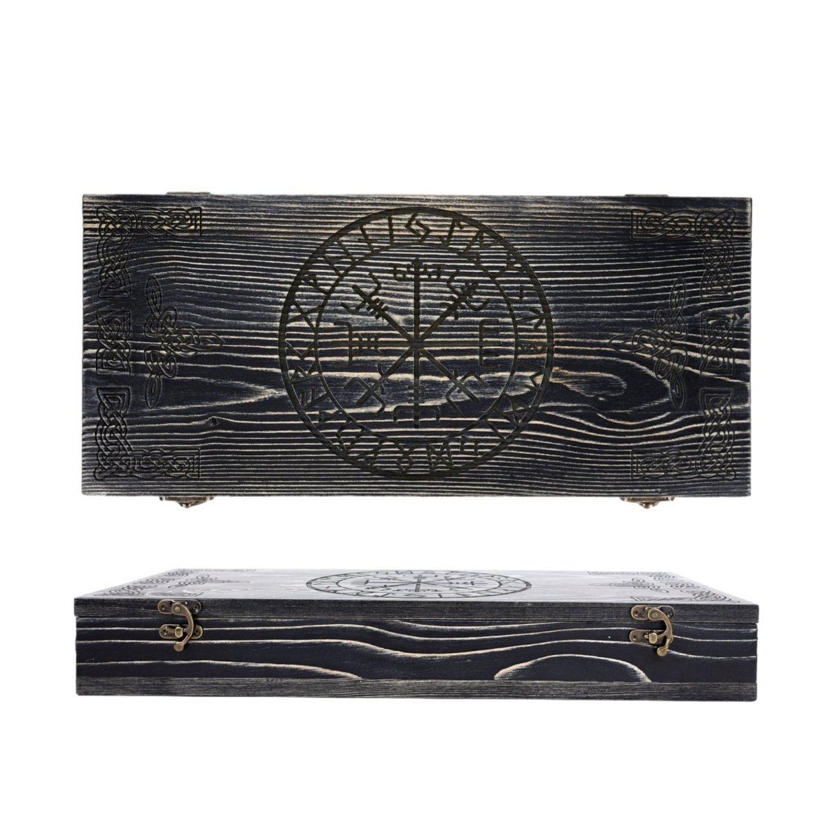 Runic wooden box for medium axe from AncientSmithy