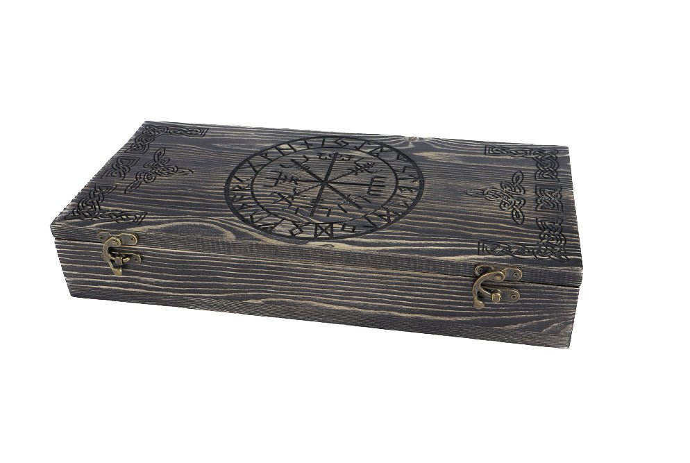 Runic wooden box for small axe from AncientSmithy
