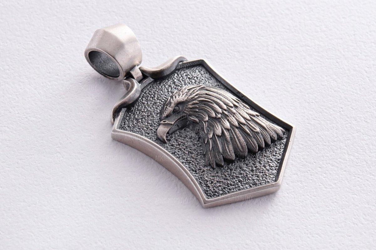 Silver Eagle Pendant "Horus" from AncientSmithy