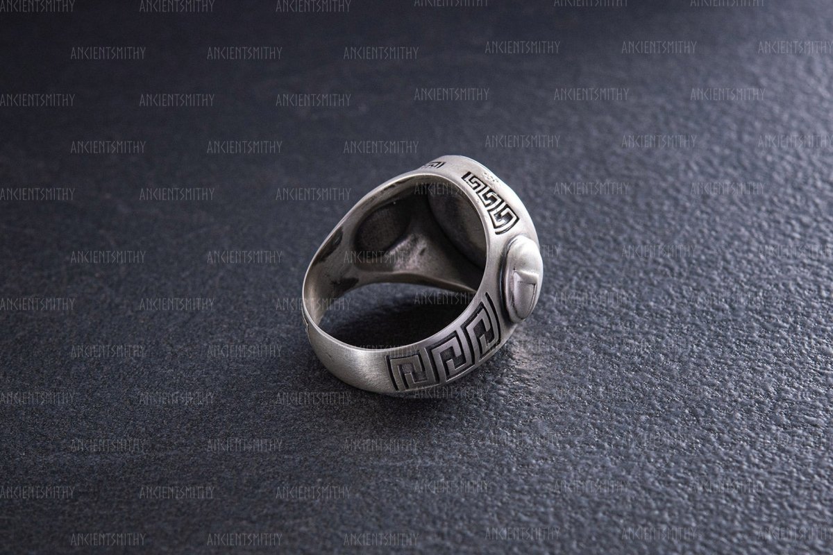 Silver Ring Warrior "Ares" from AncientSmithy