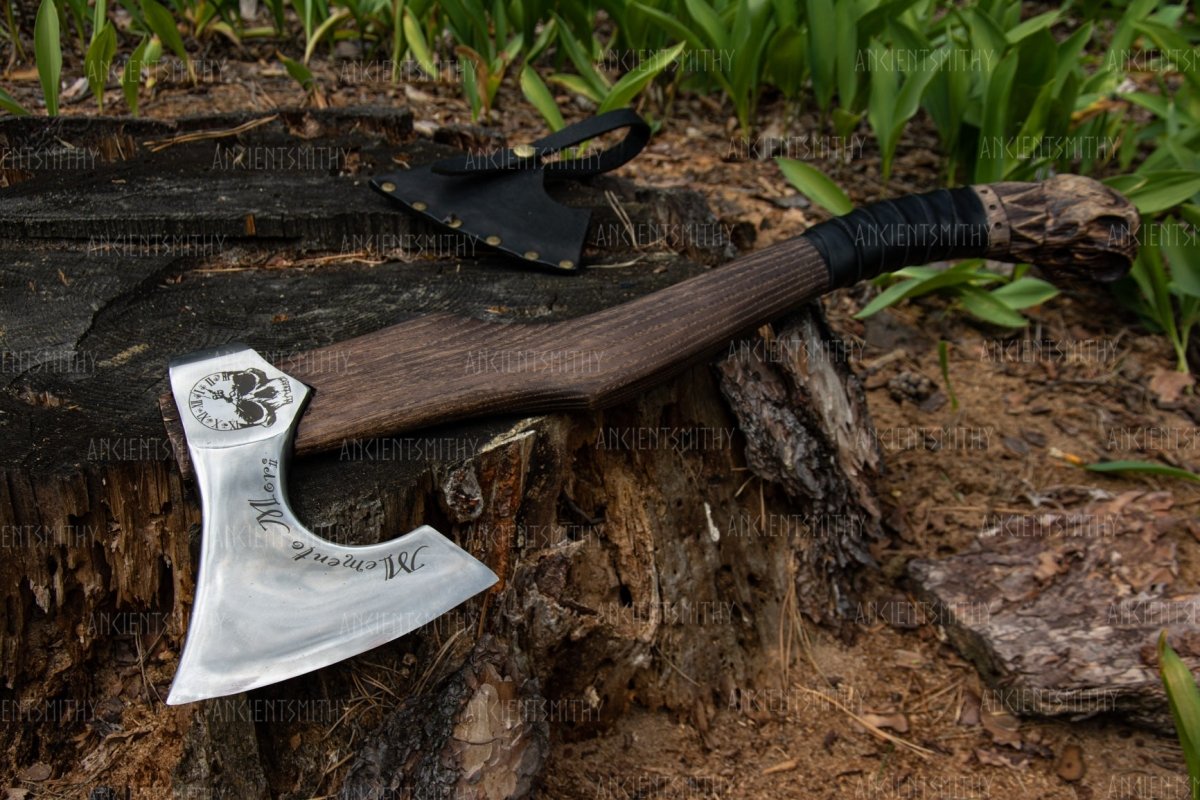 Сustom handmade hatchet "Nergal" from AncientSmithy