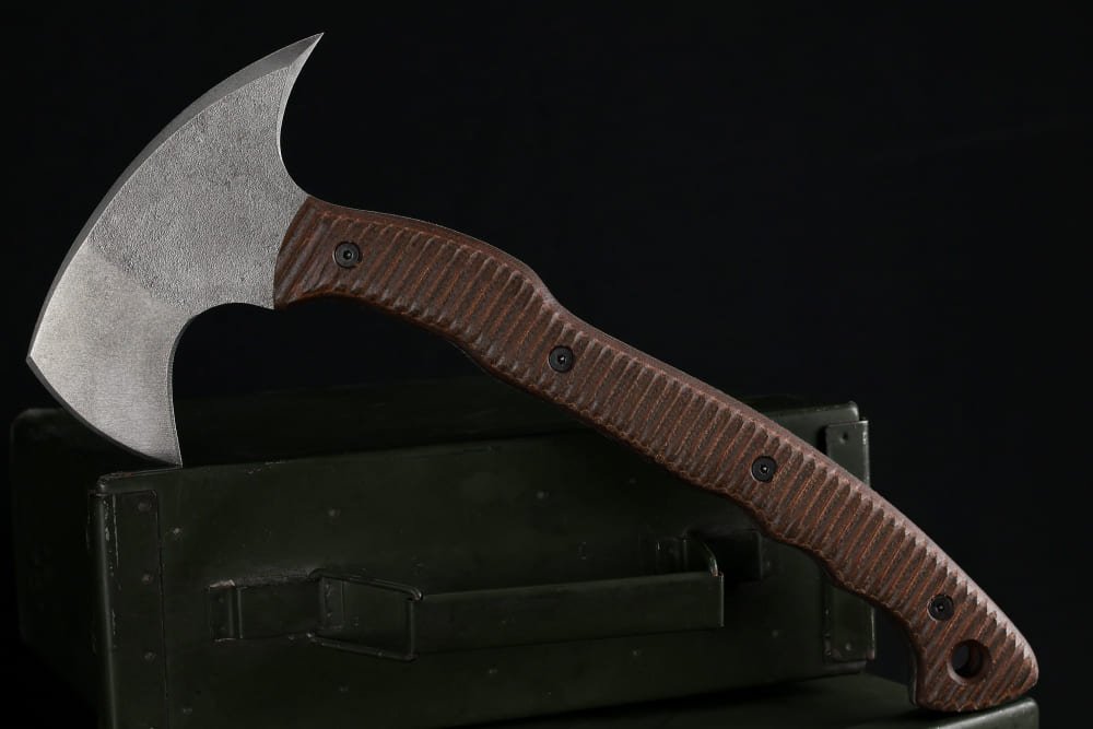 Tactical tomahawk with blade and spike 13.77" - Replaceble polymer composite handle from AncientSmithy