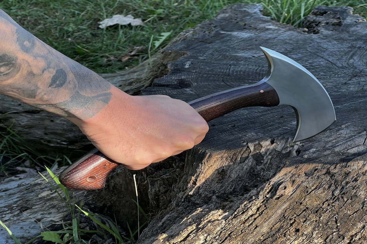 Throwing Small Tactical Tomahawk Hatchet - 11.02" from AncientSmithy