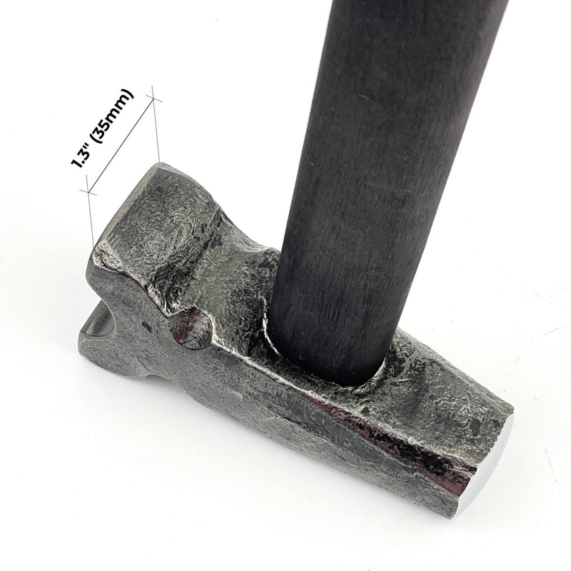 Top swage hammer with different work zones