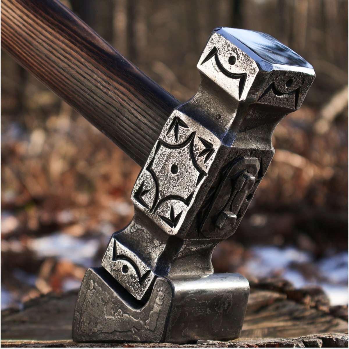 Unique custom hammer "Odin" from AncientSmithy