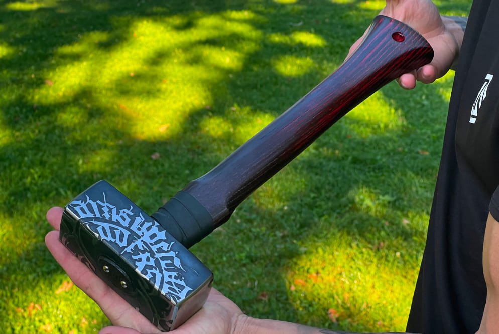 Viking Battle Hammer "Black Bloody Beard" 4.4 lbs from AncientSmithy